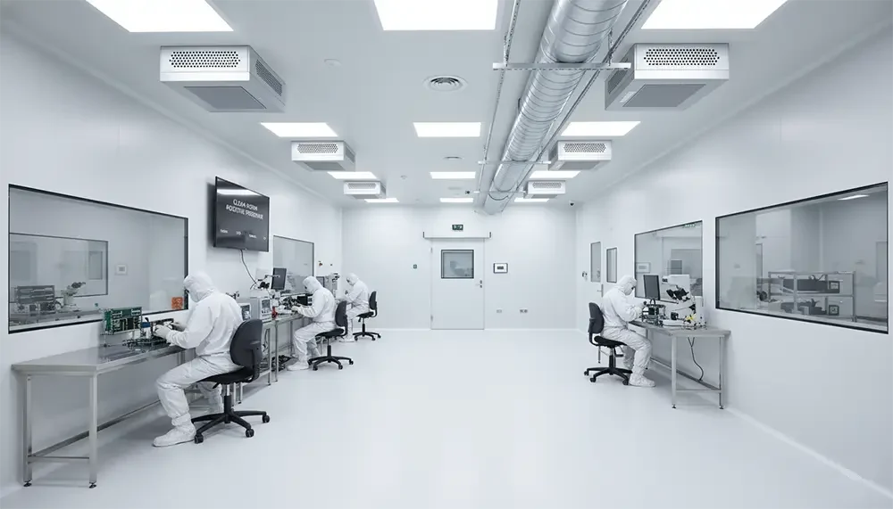 Sistema d'evaporador de tipus cúbic a una cambra de temperatura positiva d'un obrador